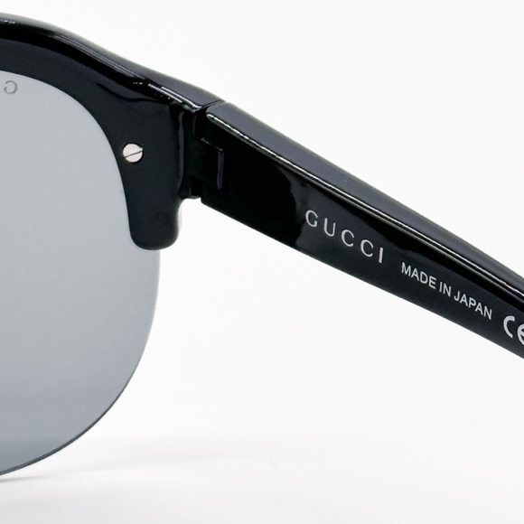 NEW GG1645S 003 GUCCI SHIELD BLACK SILVER UNISEX SUNGLASSES GG 1645S 003 - Picture 8 of 9